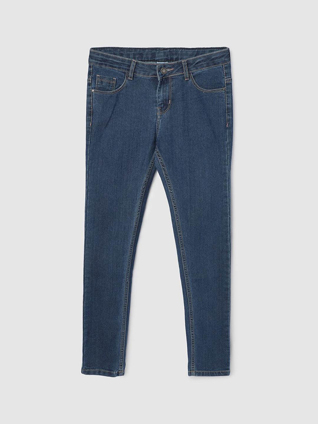 max Boys Mid-Rise Light Fade Clean Look Stretchable Jeans