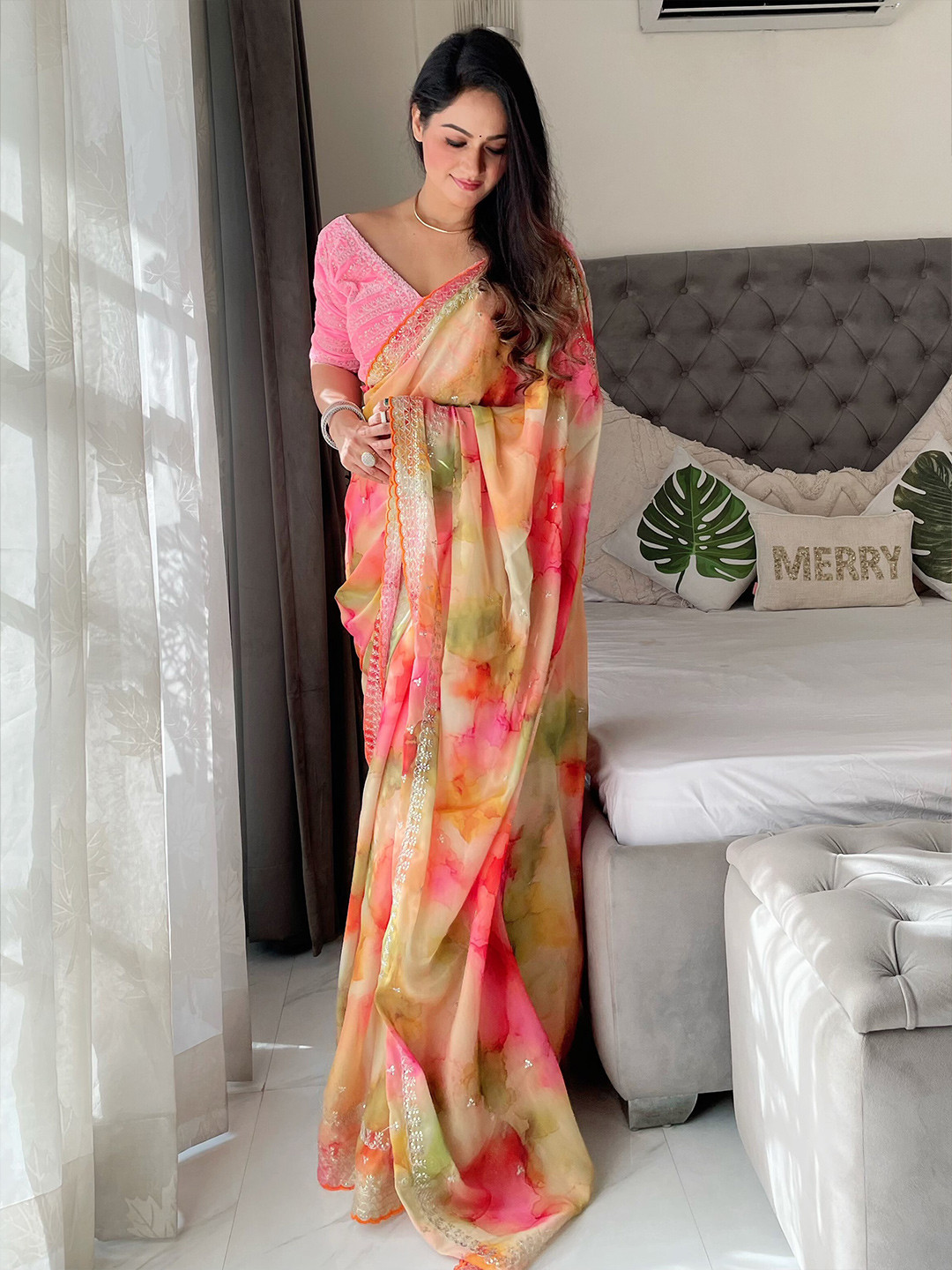 Anouk Tie & Dye Saree