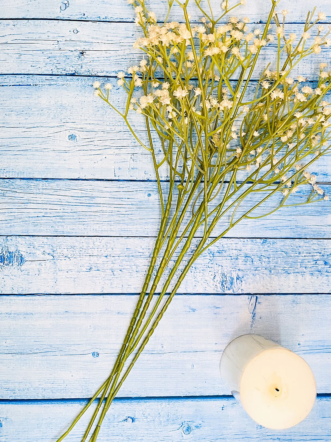 Akaar Dcor 5 Pieces White babies Breath Sticks