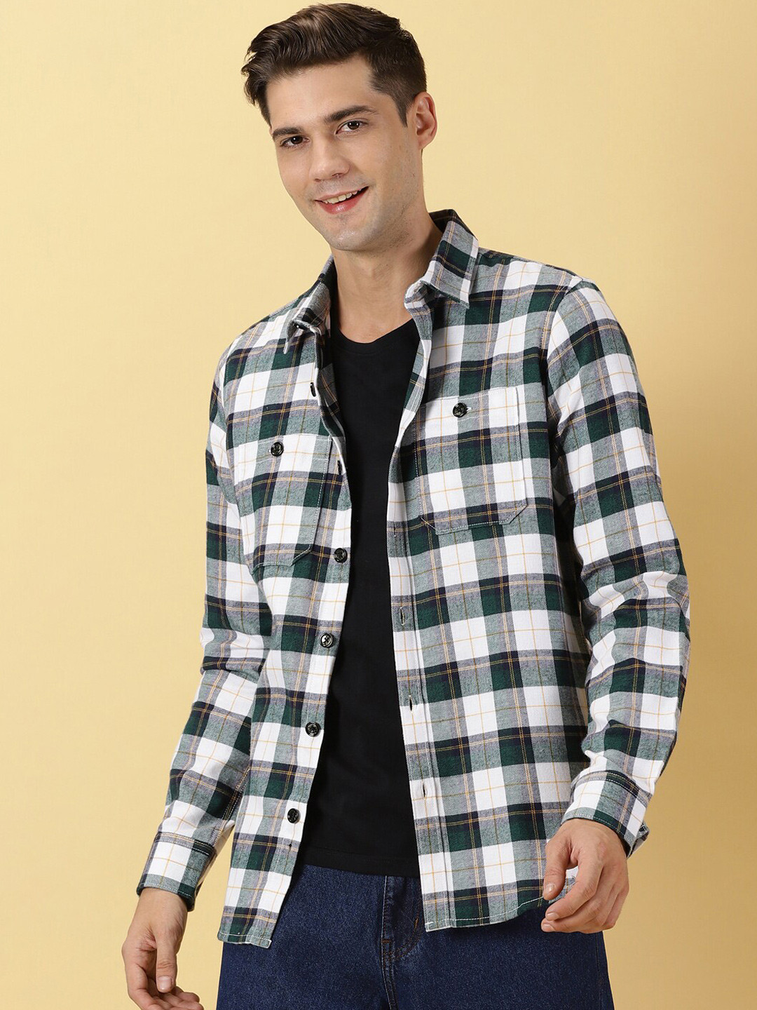 Thomas Scott Standard Slim Fit Tartan Checked Casual Shirt