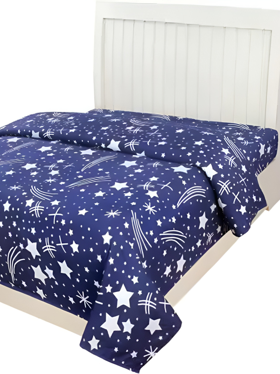 Supreme Home Collective Blue Conversational Microfiber 144 TC Queen Bedsheet -79 x 89 inches