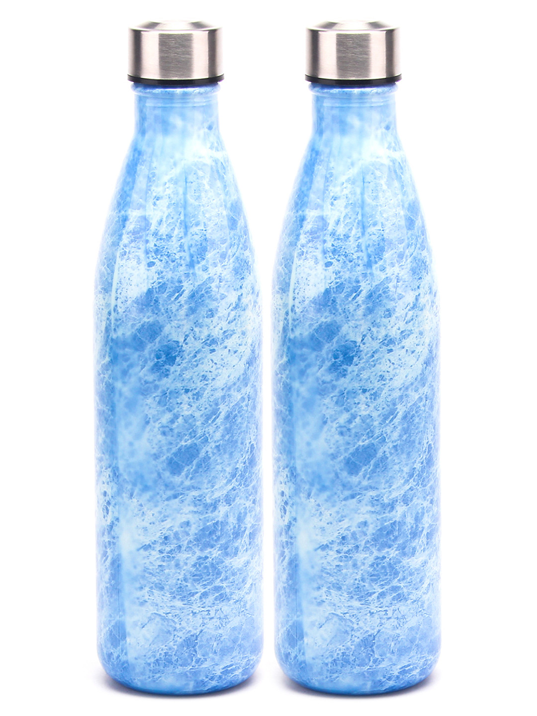Red Butler White Abstract Glass Spill Proof 2 Piece Water Bottle - 750ml