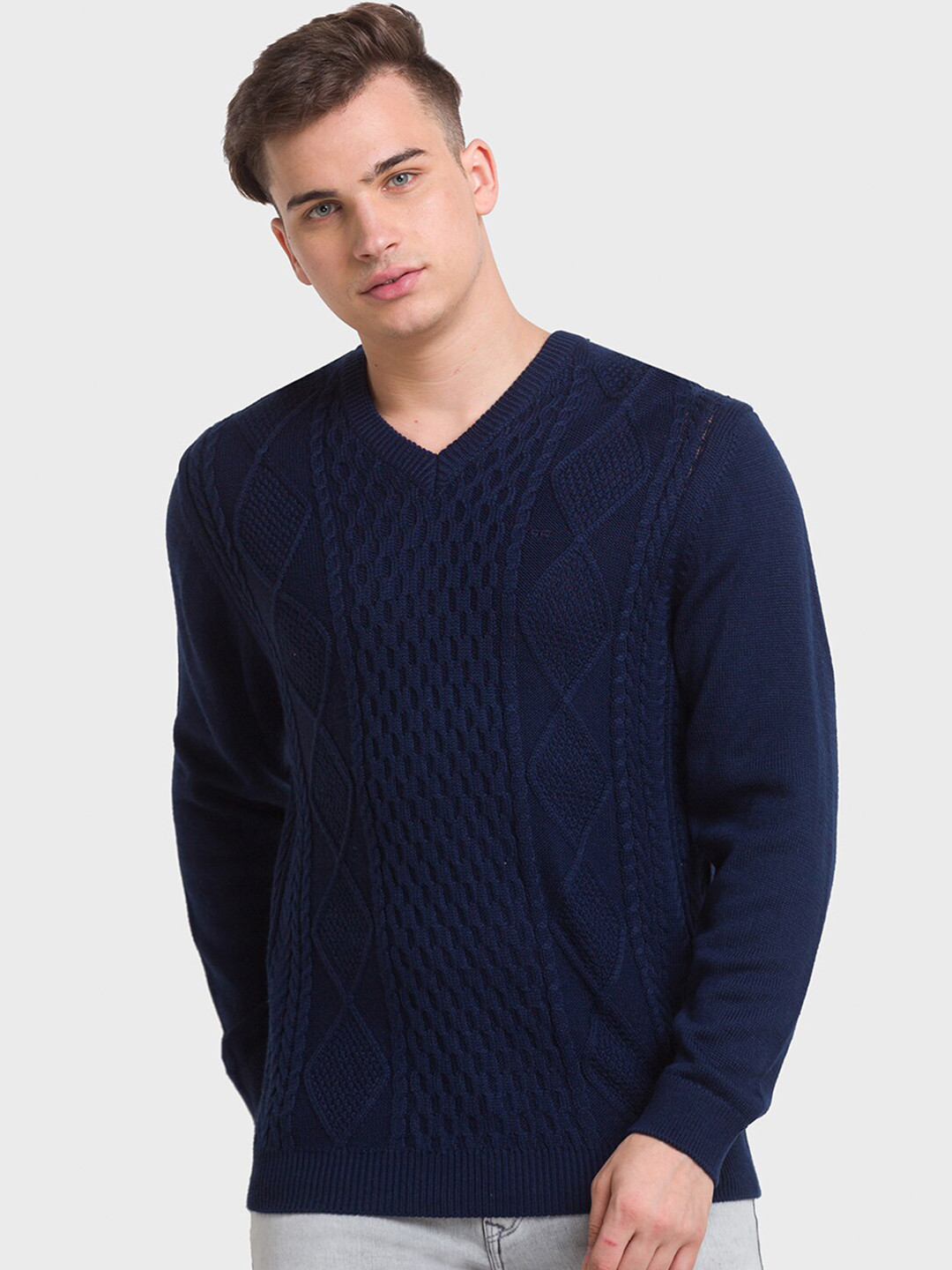 ColorPlus Cable Knit Acrylic Sweater