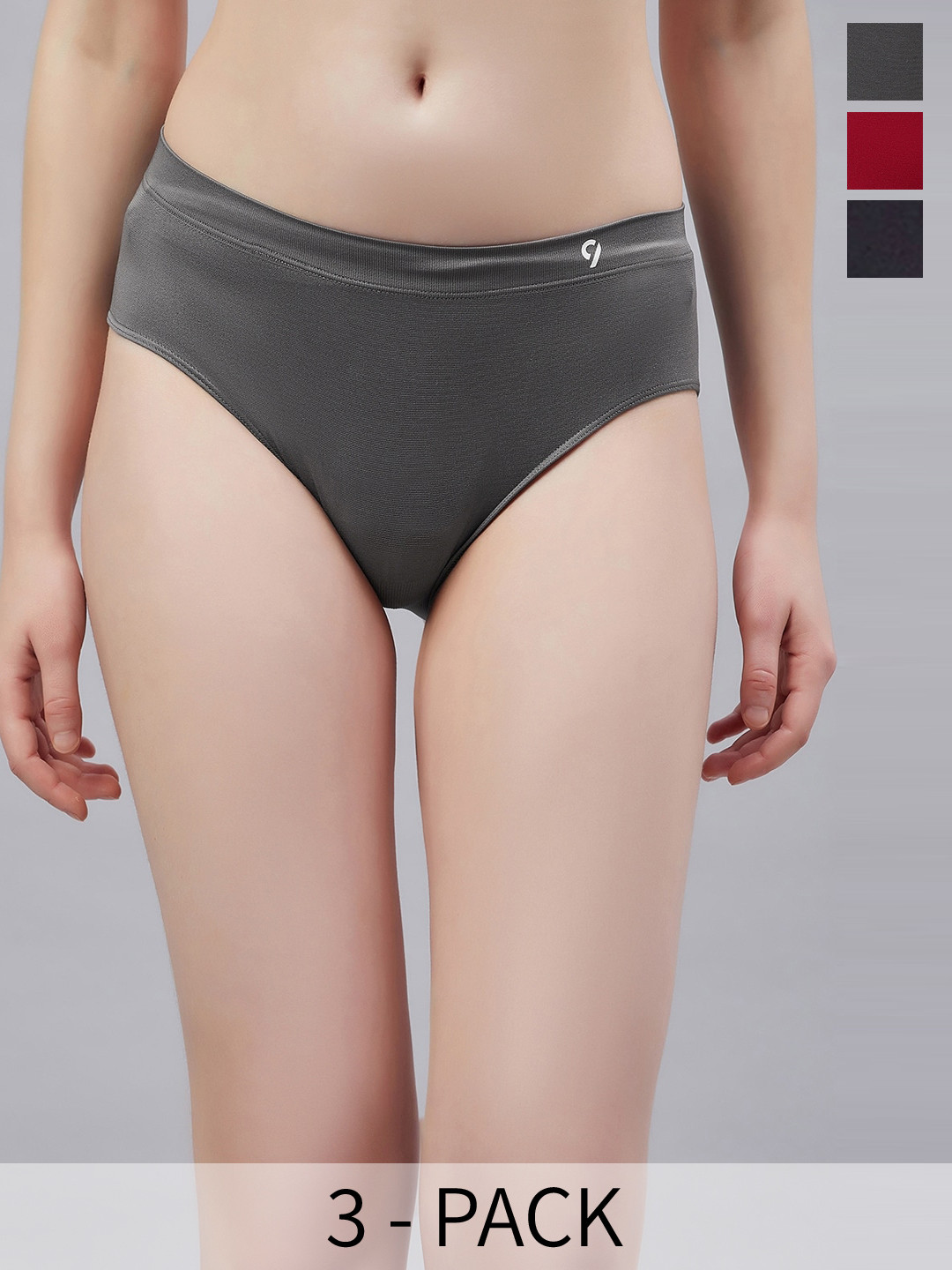 C9 AIRWEAR Pack Of 3 Seamless Ultra Soft Stretch Breathable Everyday Panties