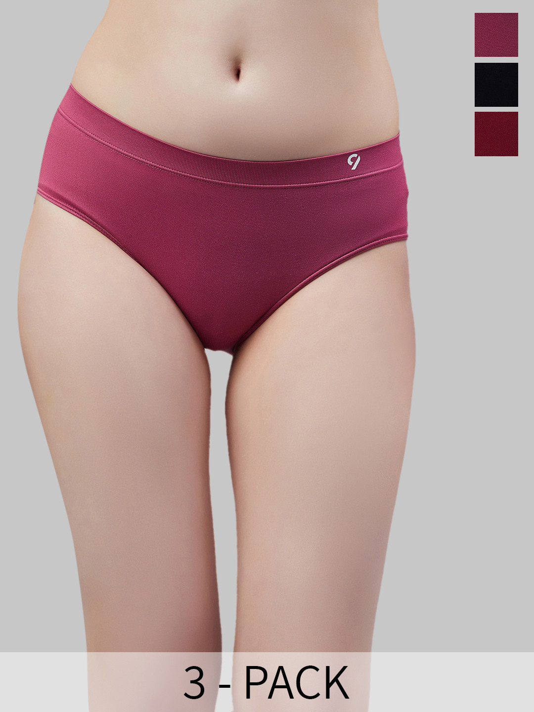 C9 AIRWEAR Seamless Pack Of 3 Ultra Soft & Breathable Everyday Comfort Panties