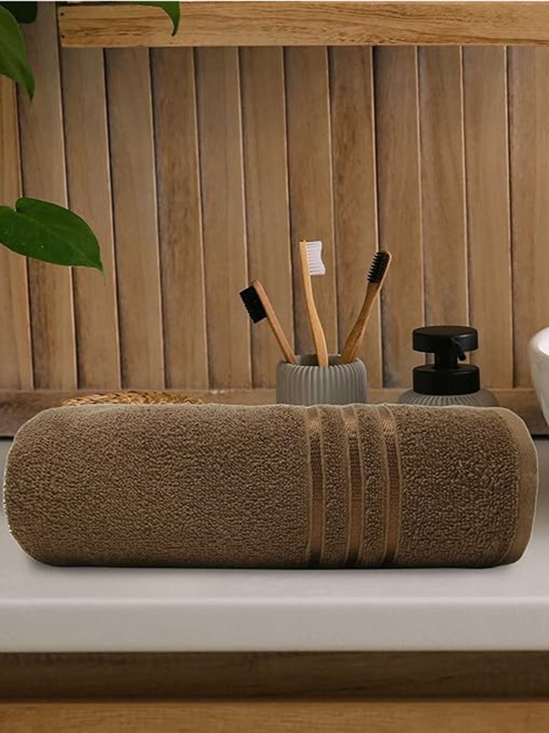 Signature Brown 350 GSM Cotton Bath Towel