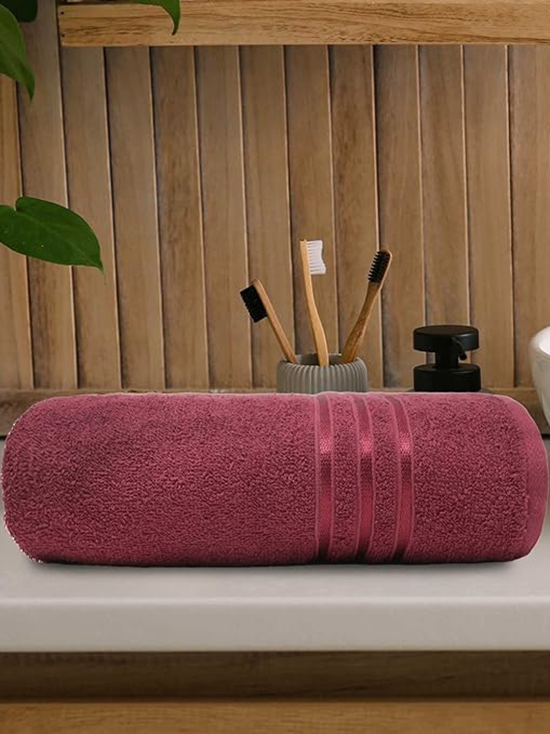 Signature Maroon 350 GSM Cotton Bath Towel
