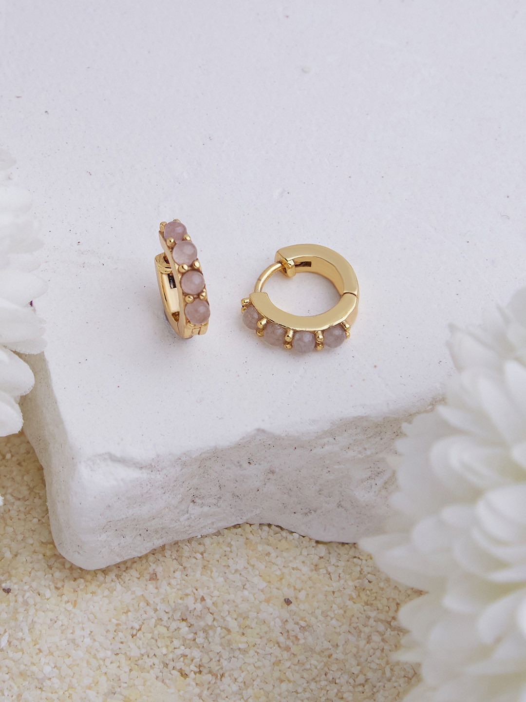 Accessorize 14K Gold Plated Z Birthstone Hoop Earring