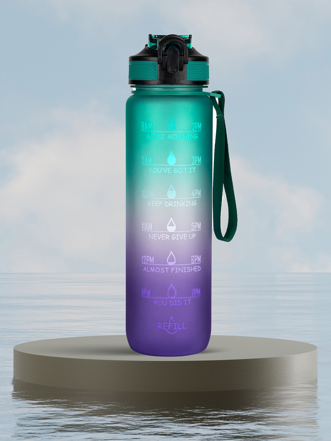 Solara Purple Colourblocked Tritan Spill Proof Sipper - 1L