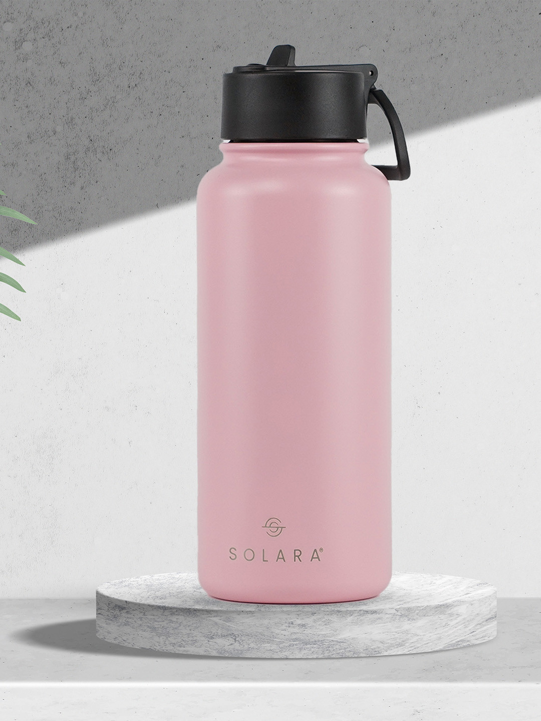 Solara Angel Pink Brand Logo Stainless Steel Spill Proof Sipper - 1L