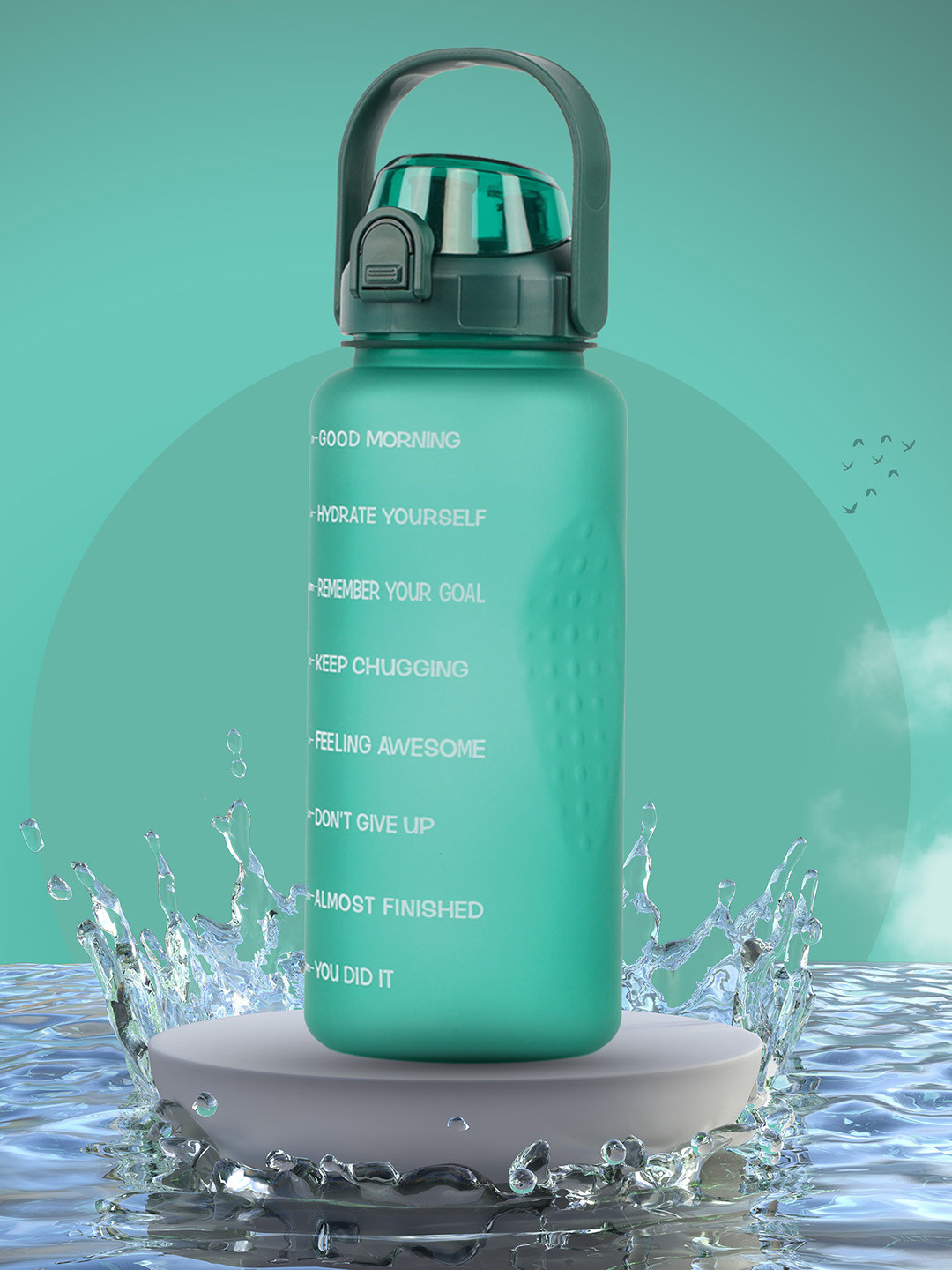 Solara Green Typography Tritan Spill Proof Sipper - 2L