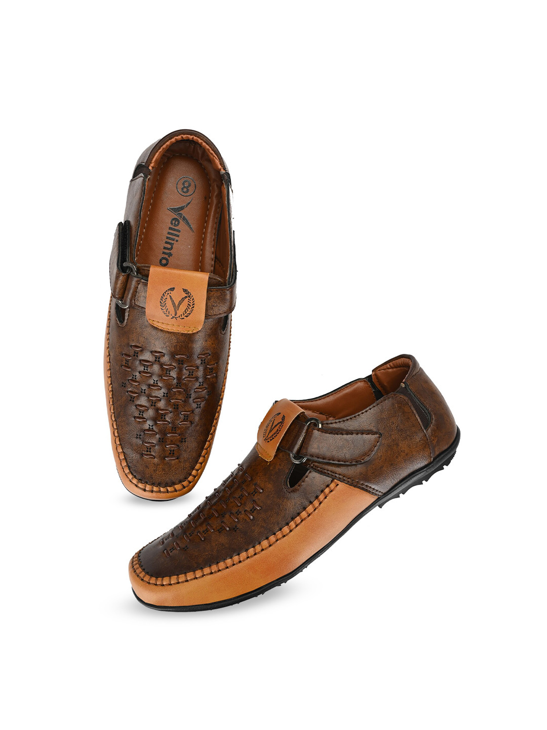 Vellinto Men LYNX Textured Shoe-Style Sandals