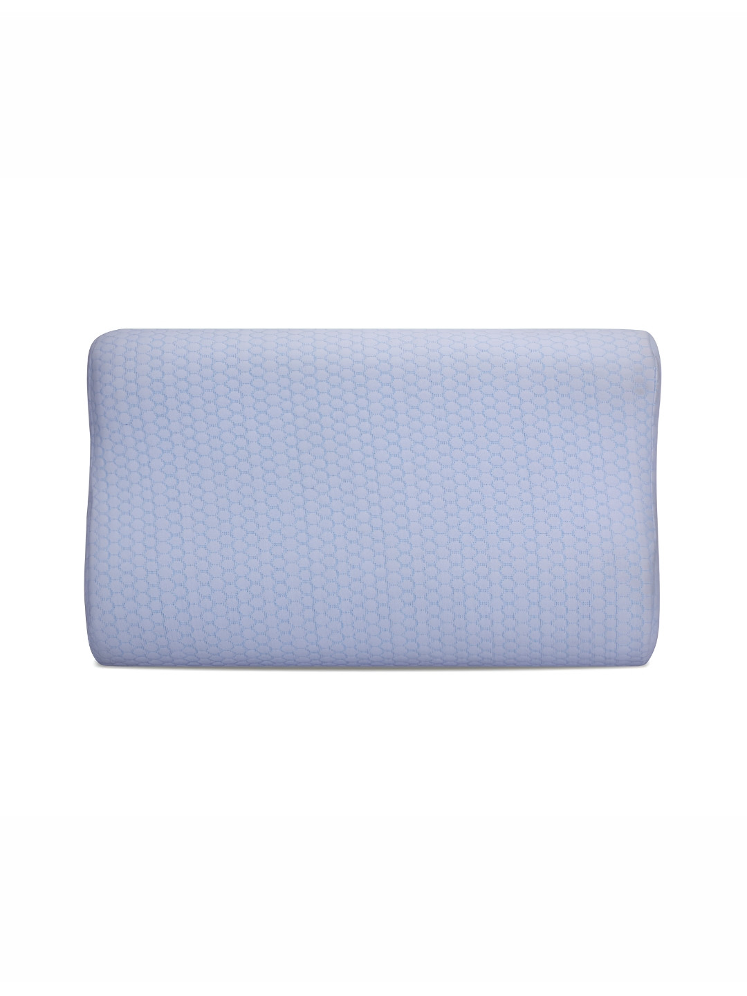Dormyo Cooling Gel White Solid Faux Velvet Breathable Medium Memory Foam Sleep Pillow-35.56 x 12.7 x 60.96 cm