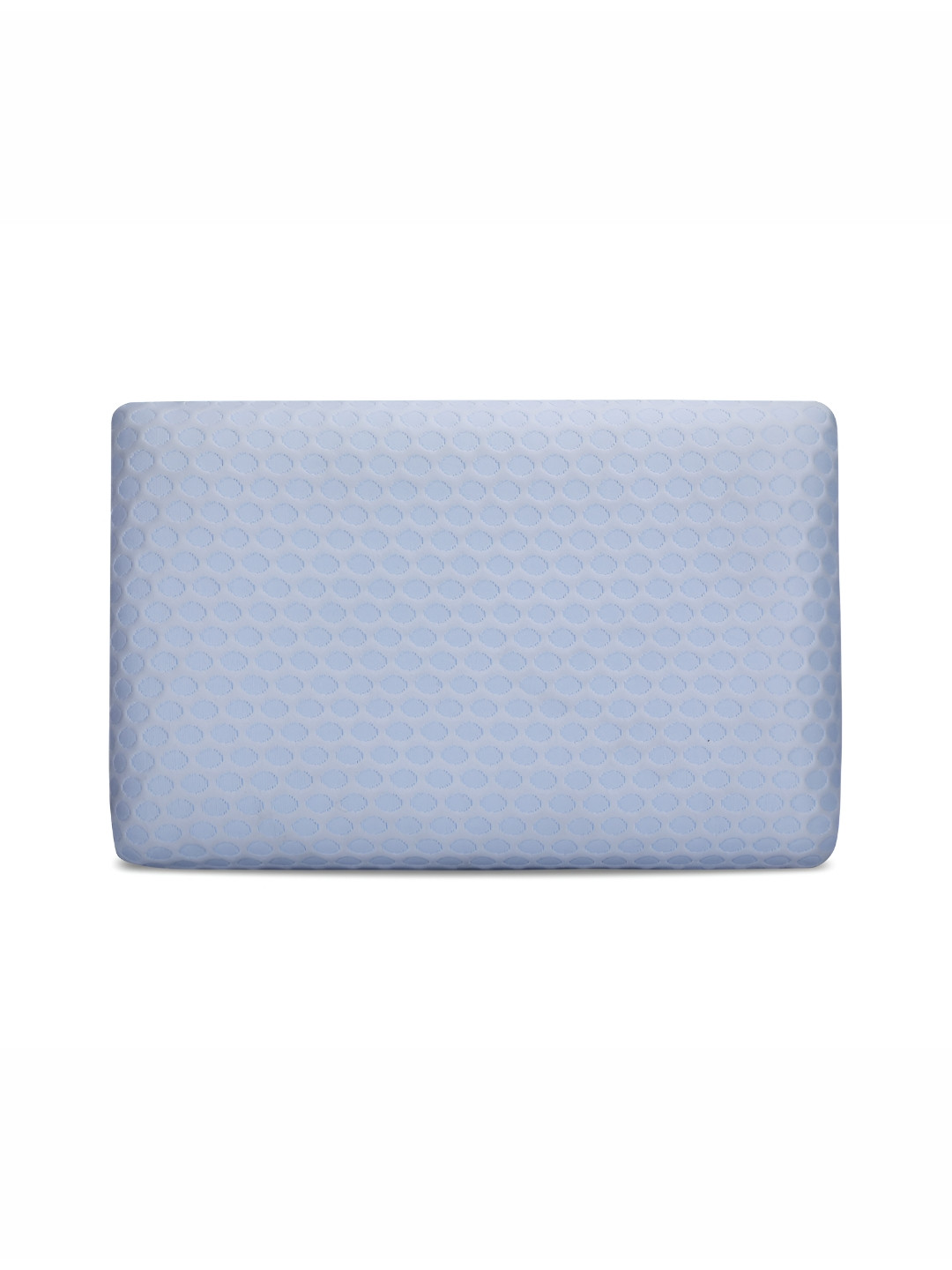 Dormyo Cooling Gel White Polka Dots Faux Velvet Breathable Medium Memory Foam Sleep Pillow-35.56 x 12.7 x 60.96 cm