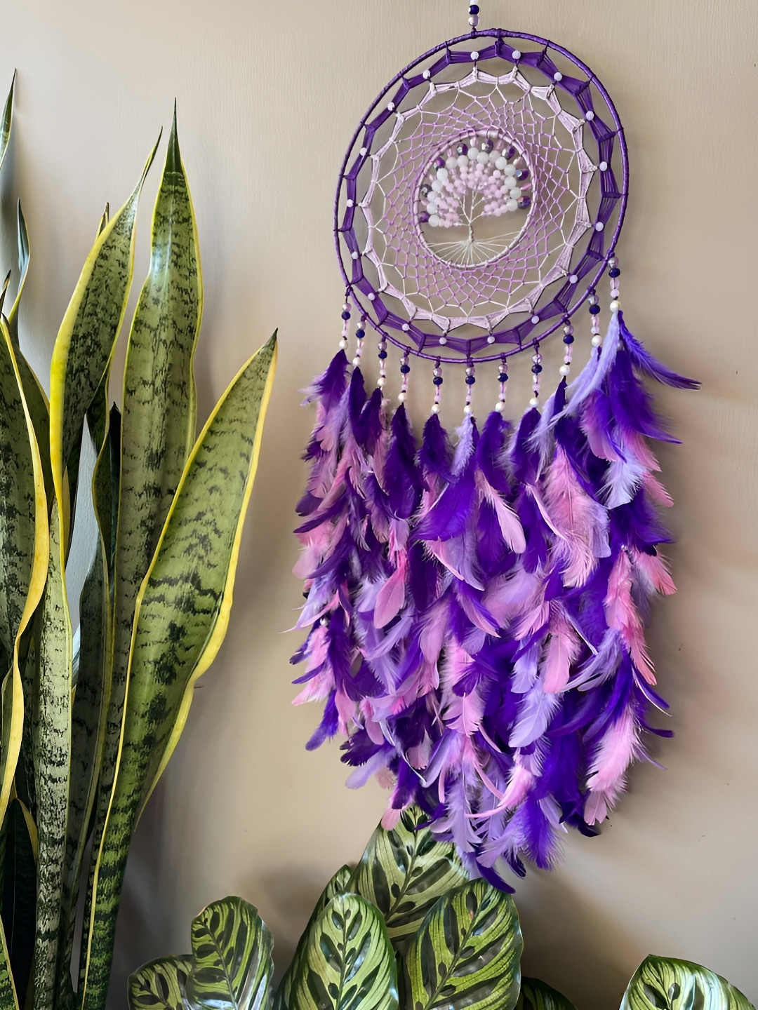 UVID ART AND CRAFT SUPPLIES Purple Hanging Dream Catcher