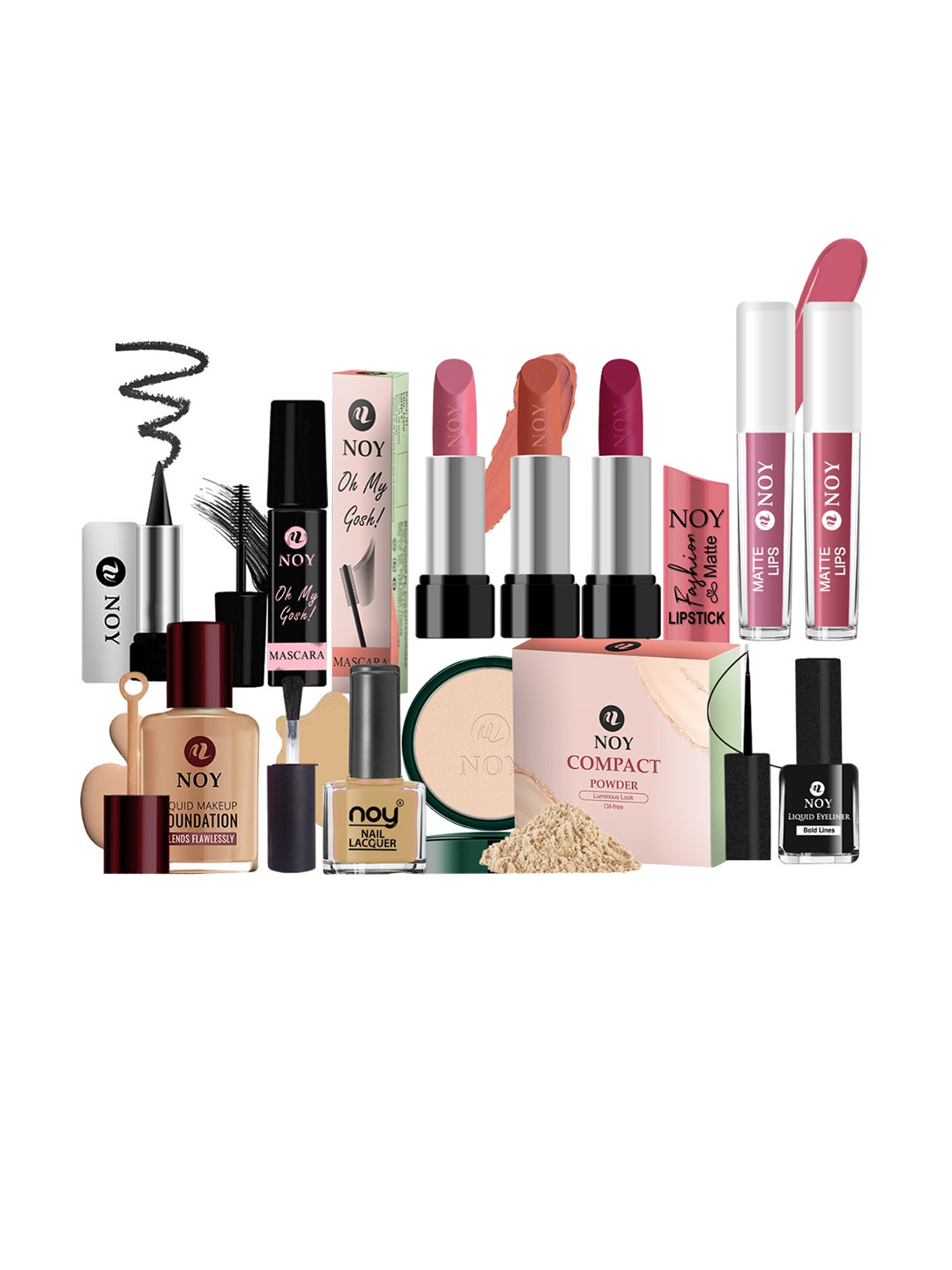 NOY 11Pcs Lightweight Festive Makeup Combo - Combo No 953