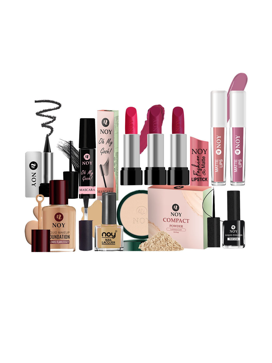 NOY Set Of 11 Bliss Makeup Combo - Perfect Gift Of Beauty Essentials - 756