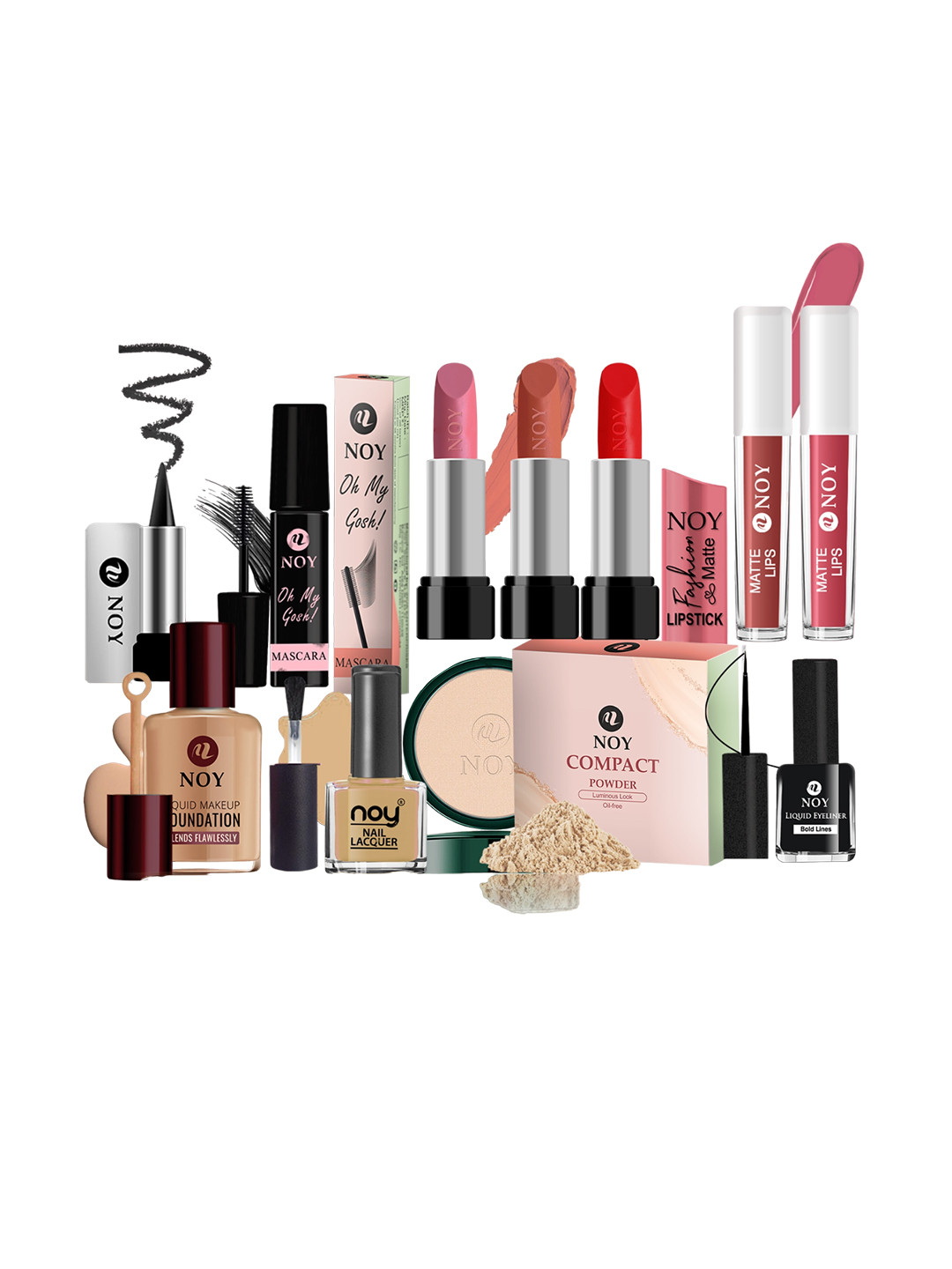 NOY Set Of 11 Essence Makeup Combo - Effortless Beauty In Any Weather - 626