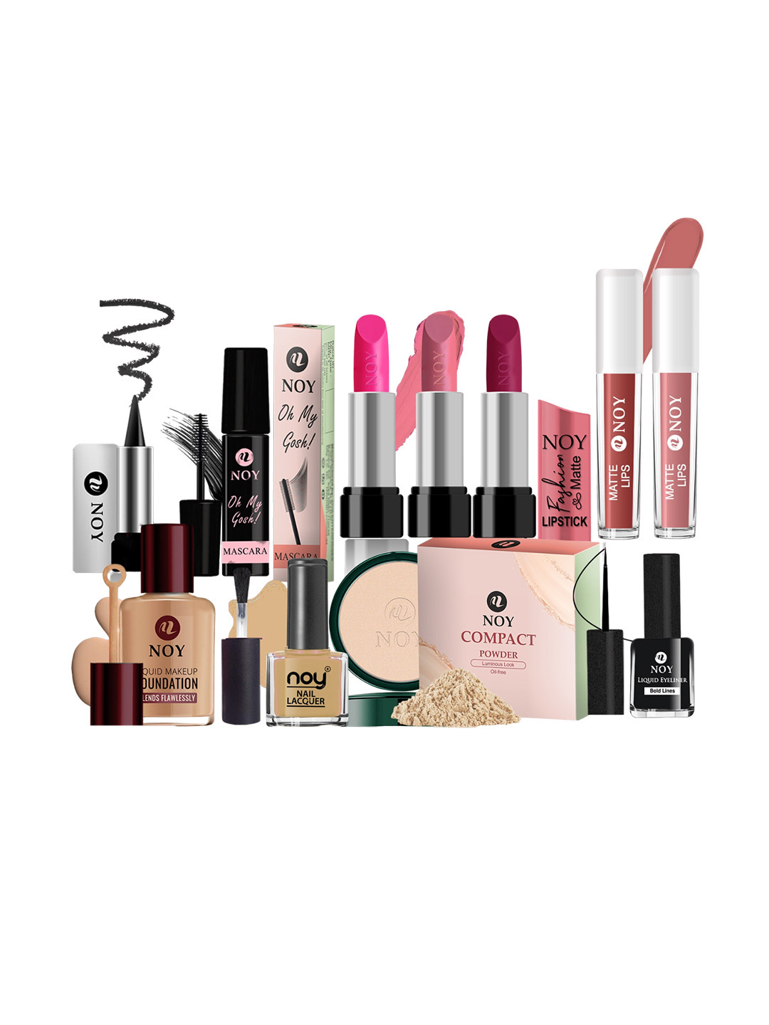 NOY Set Of 11 Divine Makeup Combo - Heavenly Beauty In Perfect Pairing - 502
