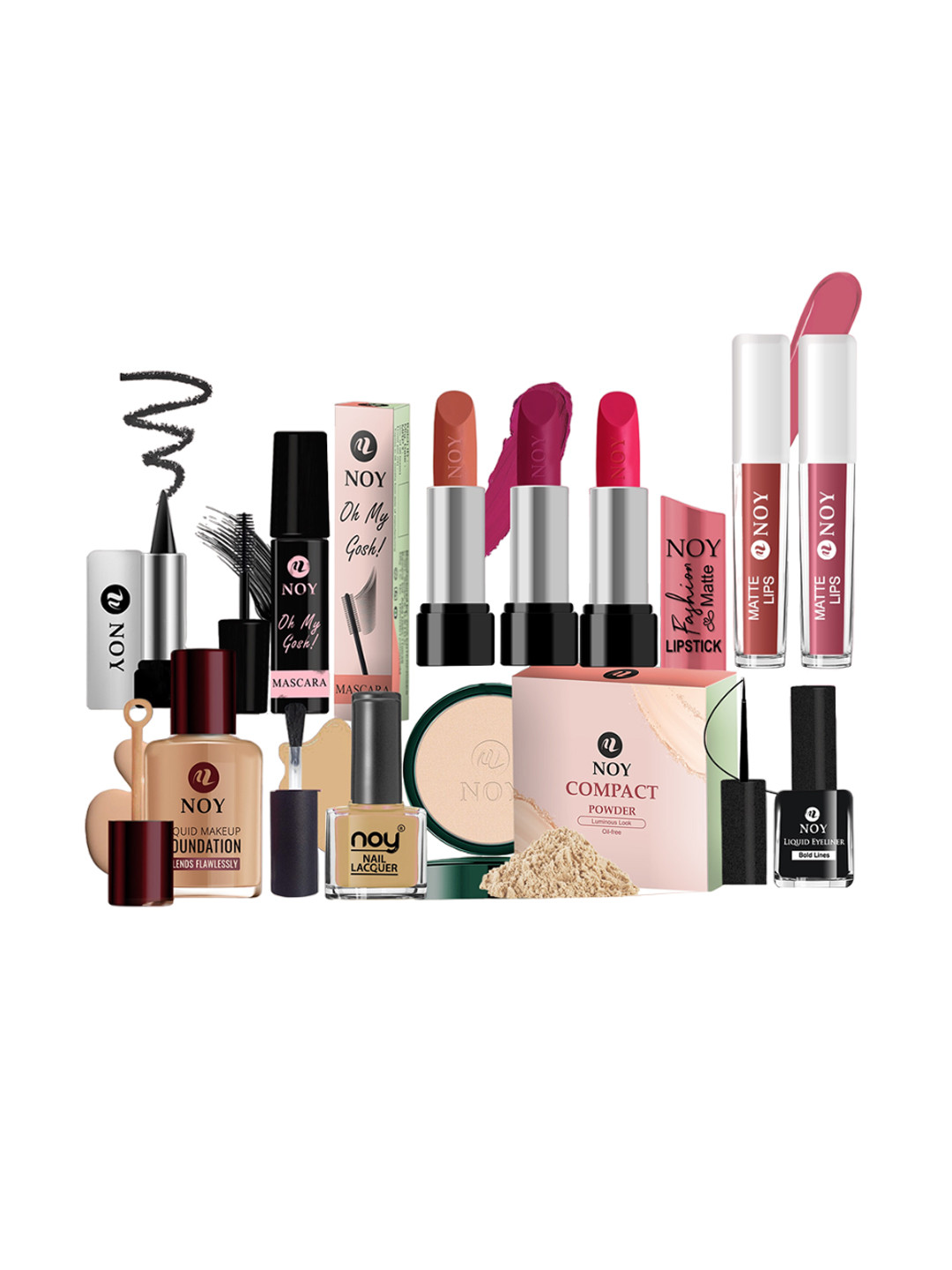 NOY Set Of 11 Essence Makeup Combo - Effortless Beauty In Any Weather - 685