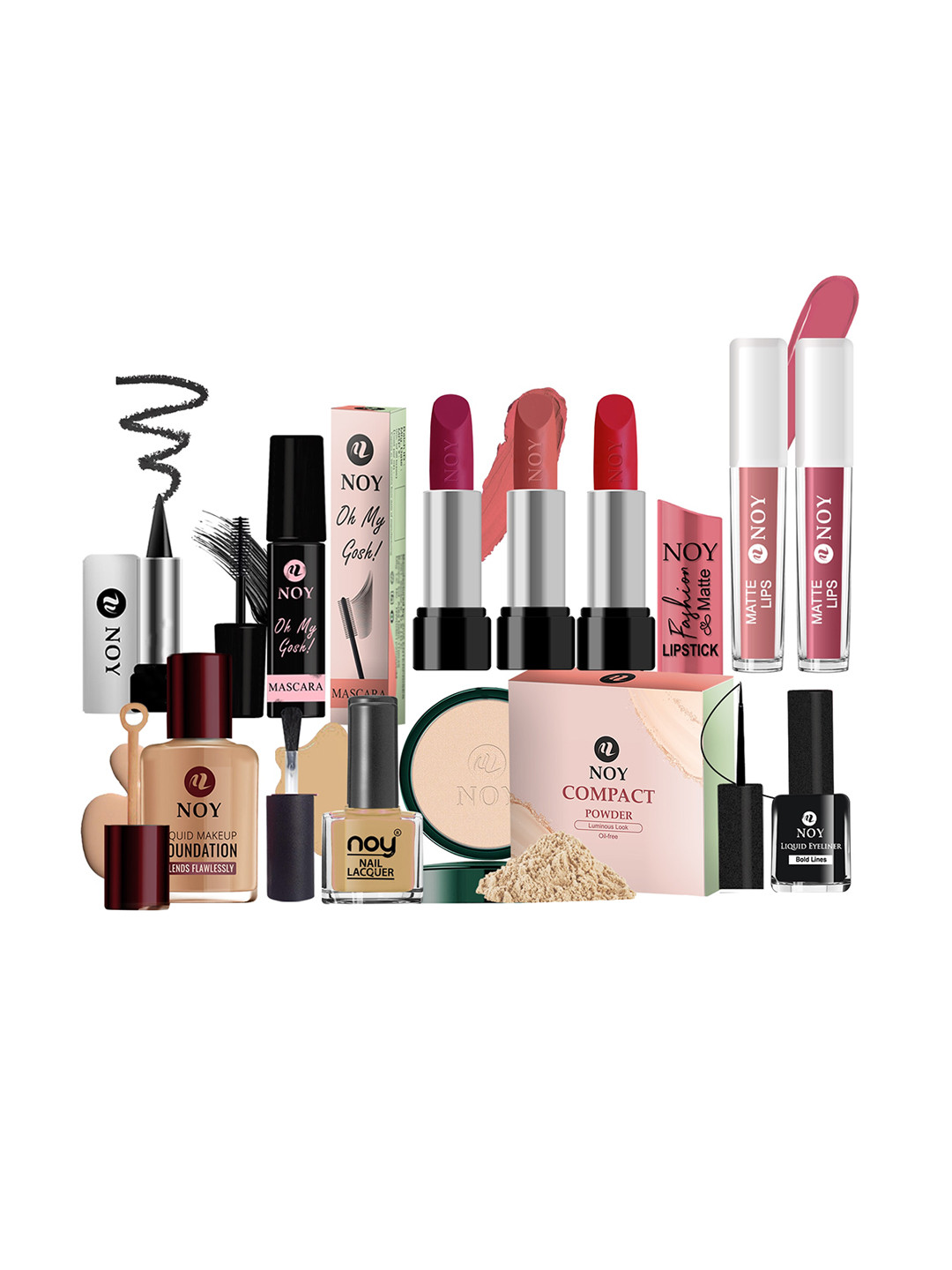 NOY 11-Pcs Lightweight Festive Makeup Combo - No 873