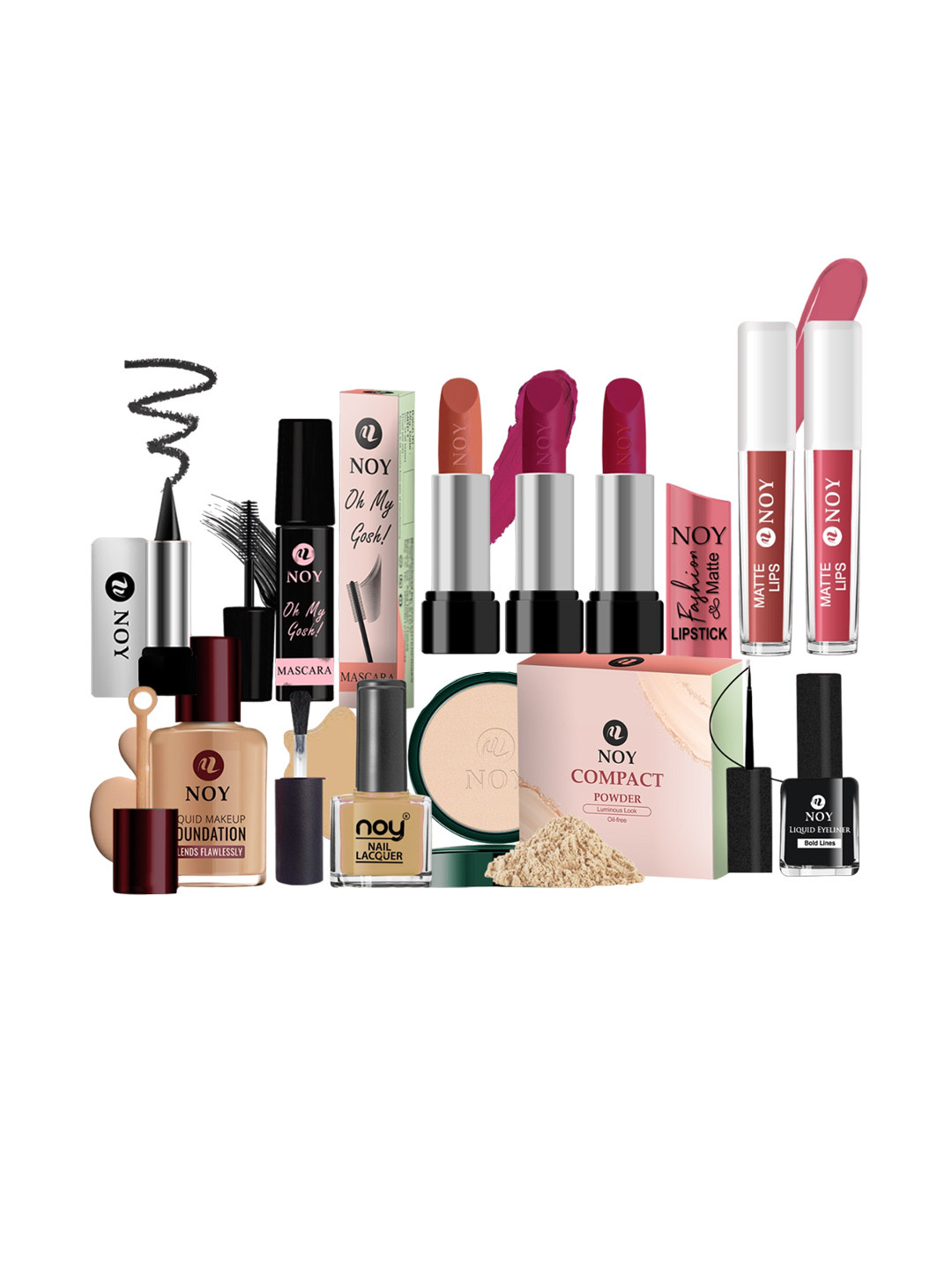 NOY 11-Pcs Lightweight Festive Makeup Combo - No 633