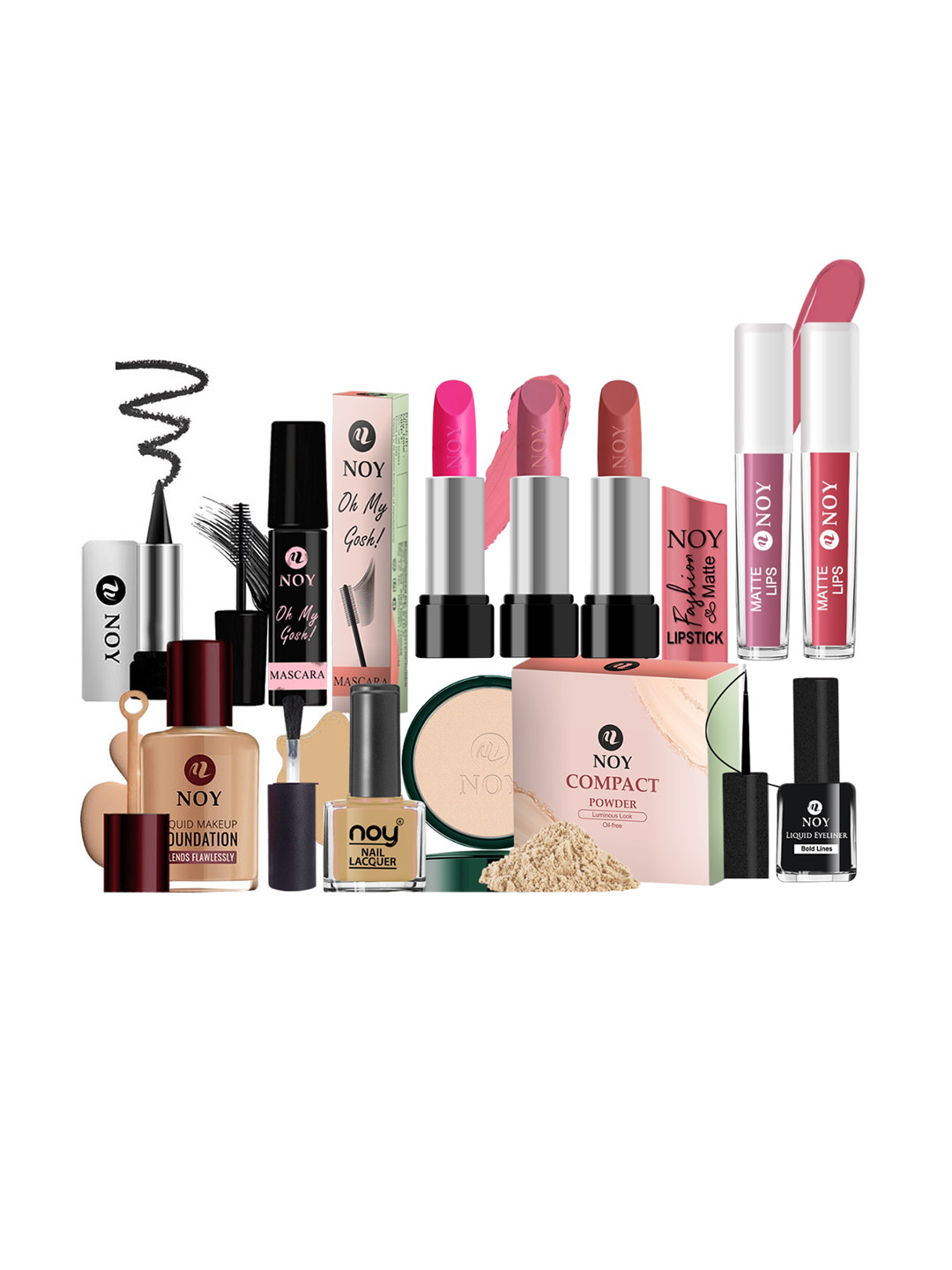 NOY Set Of 11 Makeup Combo - Luxurious Pairing For Exquisite Glamour - 890