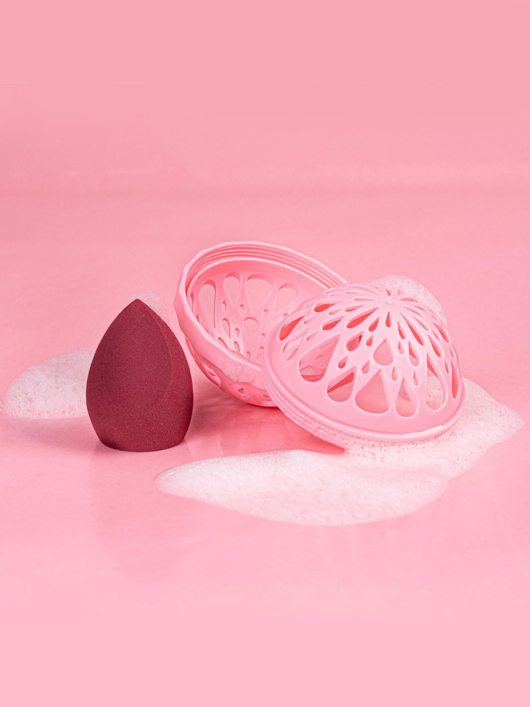 MakeUp Eraser Sponge & Wash Ball - Pink