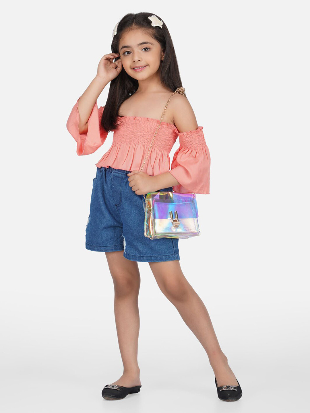 Here&Now Girls Smocked Clothing Set