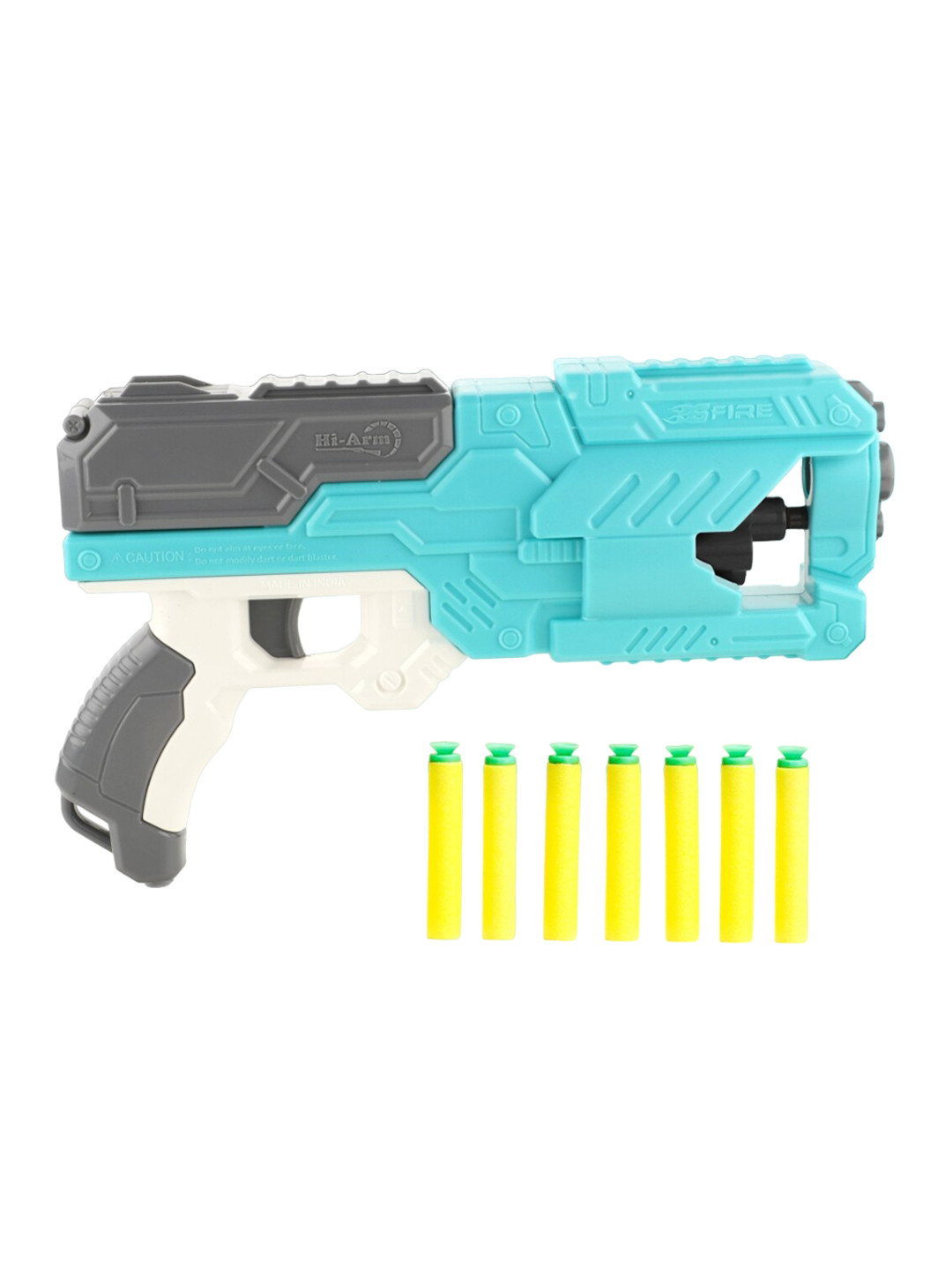 Aditi Toys Kids BPA Free Six Fire Gun, 6 Dart Rotating Drum & 10 Soft Bullet Darts