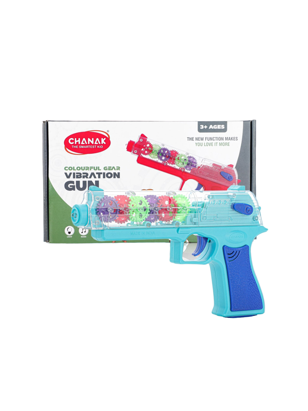 Aditi Toys Kids Blue Gear Gun Toy