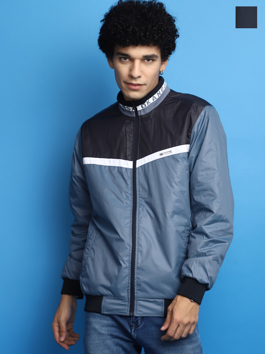 V-Mart Colourblocked Reversible Bomber Jacket