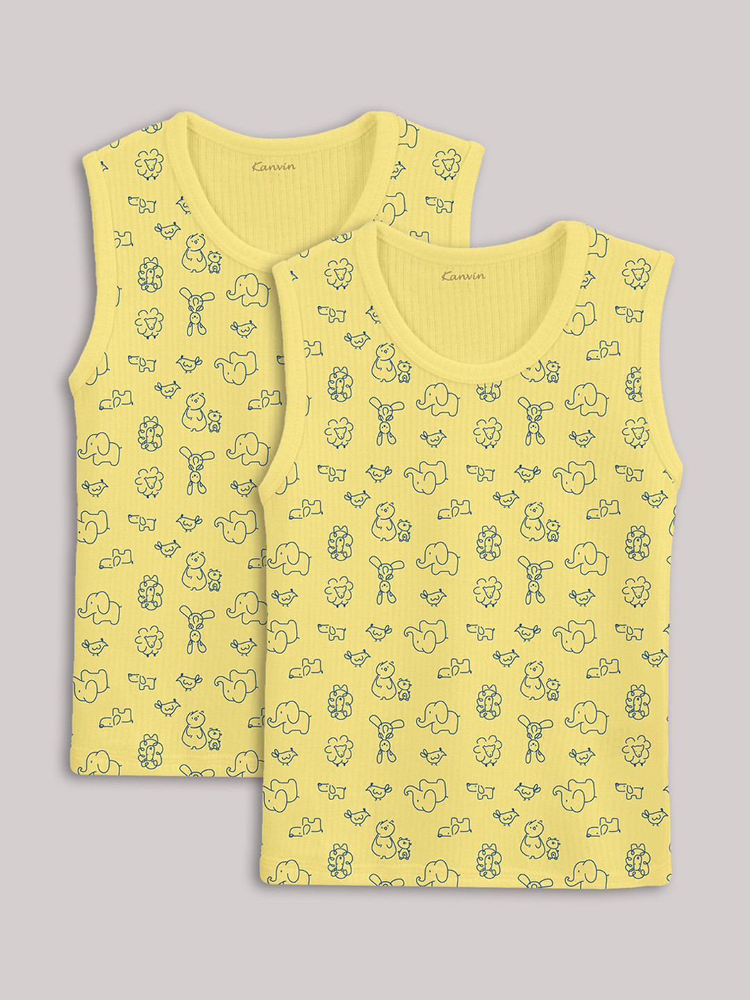 Kanvin Boys Pack Of 2 Printed Thermal Tops