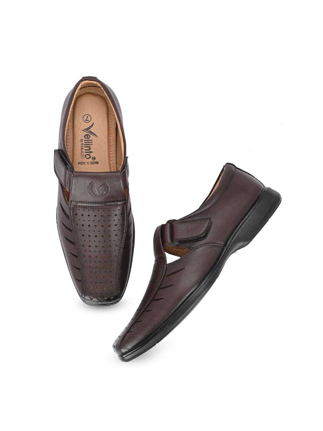 Vellinto Men BIG BANG Perforated Shoe-Style Sandals