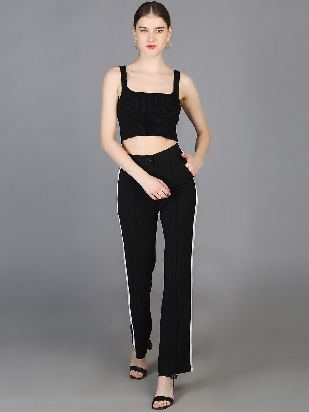 Chemistry Women High Rise Easy Wash Trousers