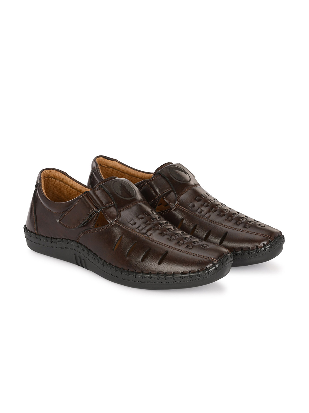 Rising Wolf Men Leather Shoe-Style Sandals