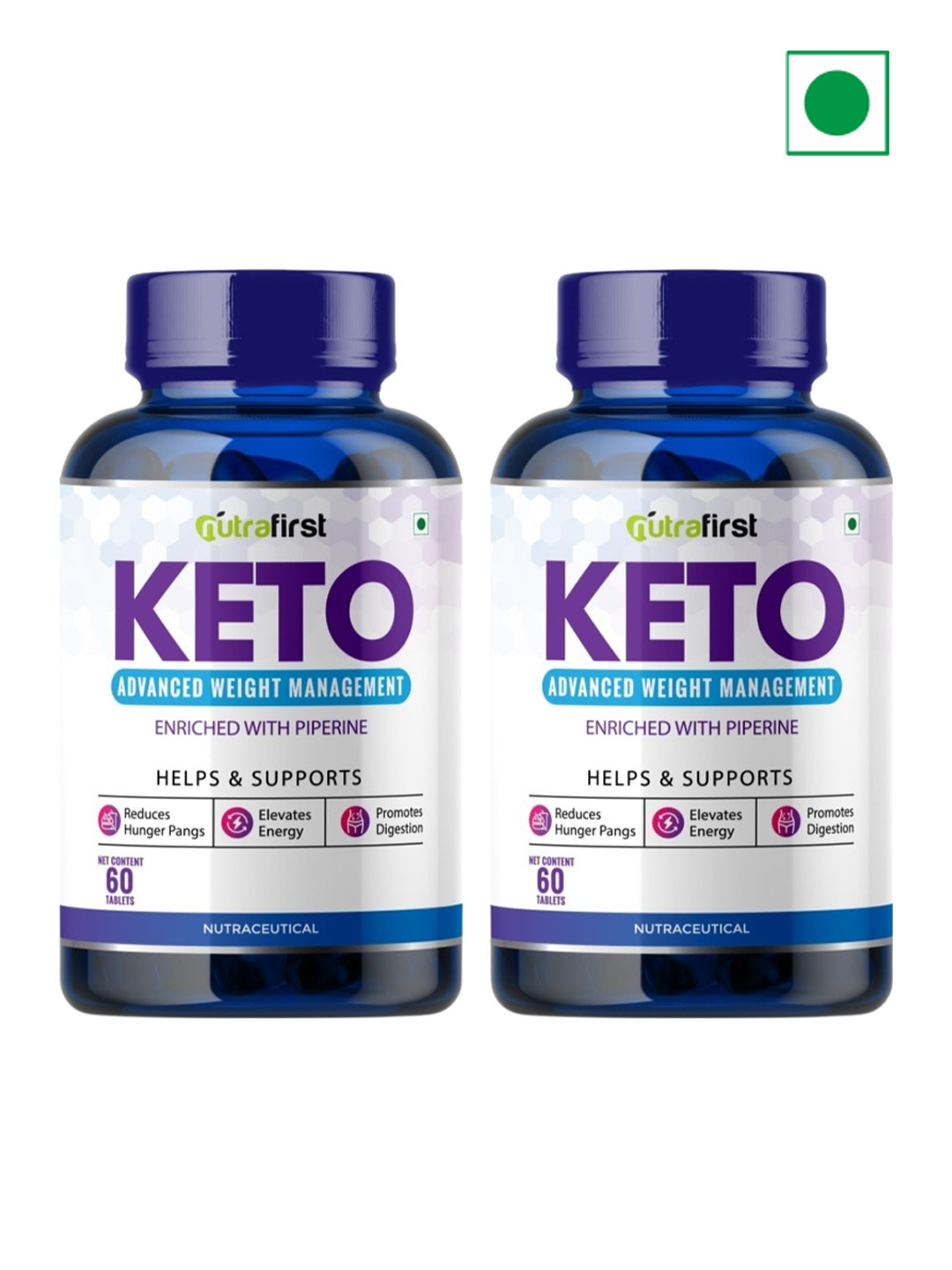 NUTRAFIRST Set of 2 KETO Advanced Weight Management Capsules - 60 capsules each