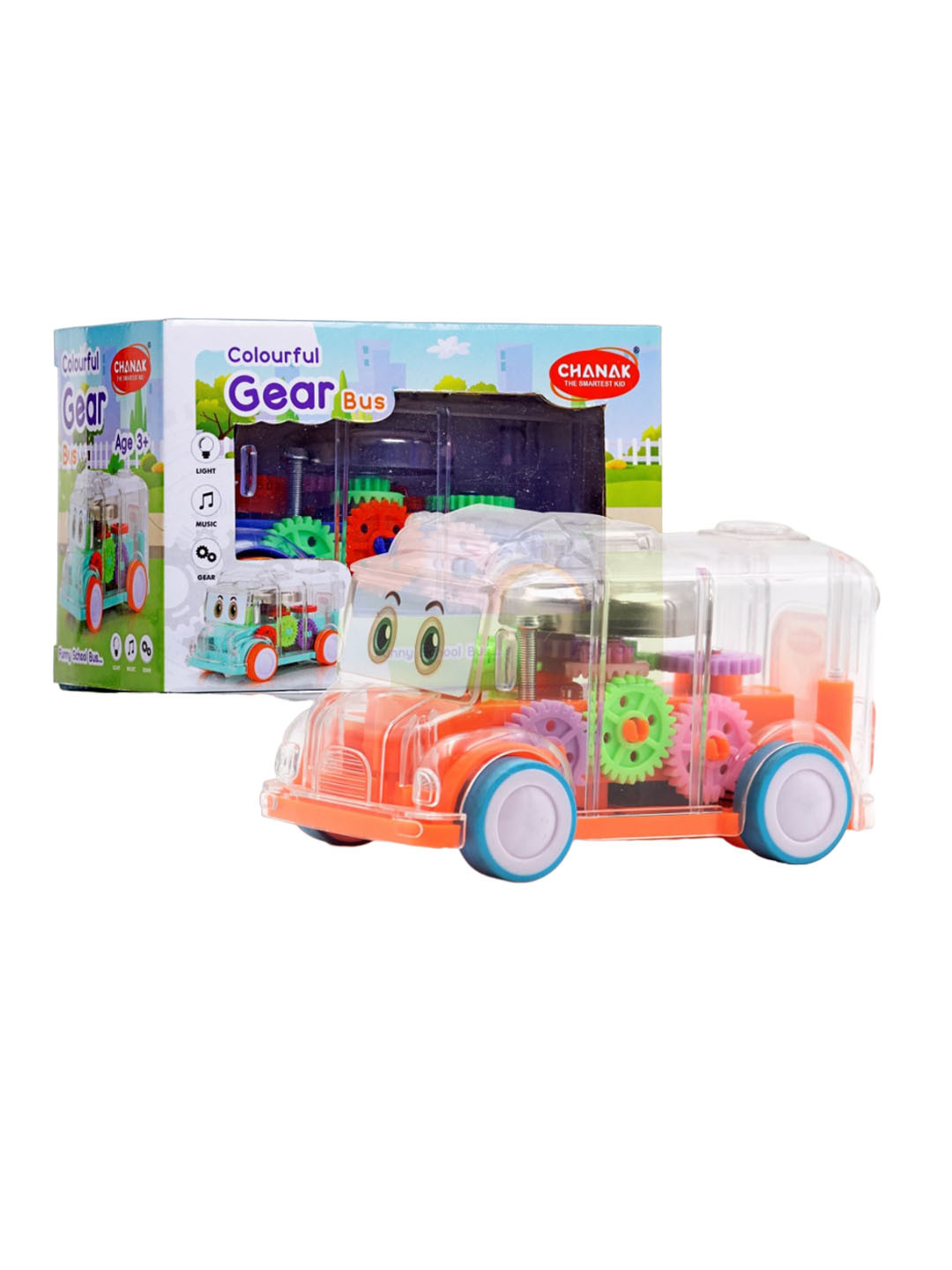 Aditi Toys Kids Gear Bus Tinkling Sound & Light Toy