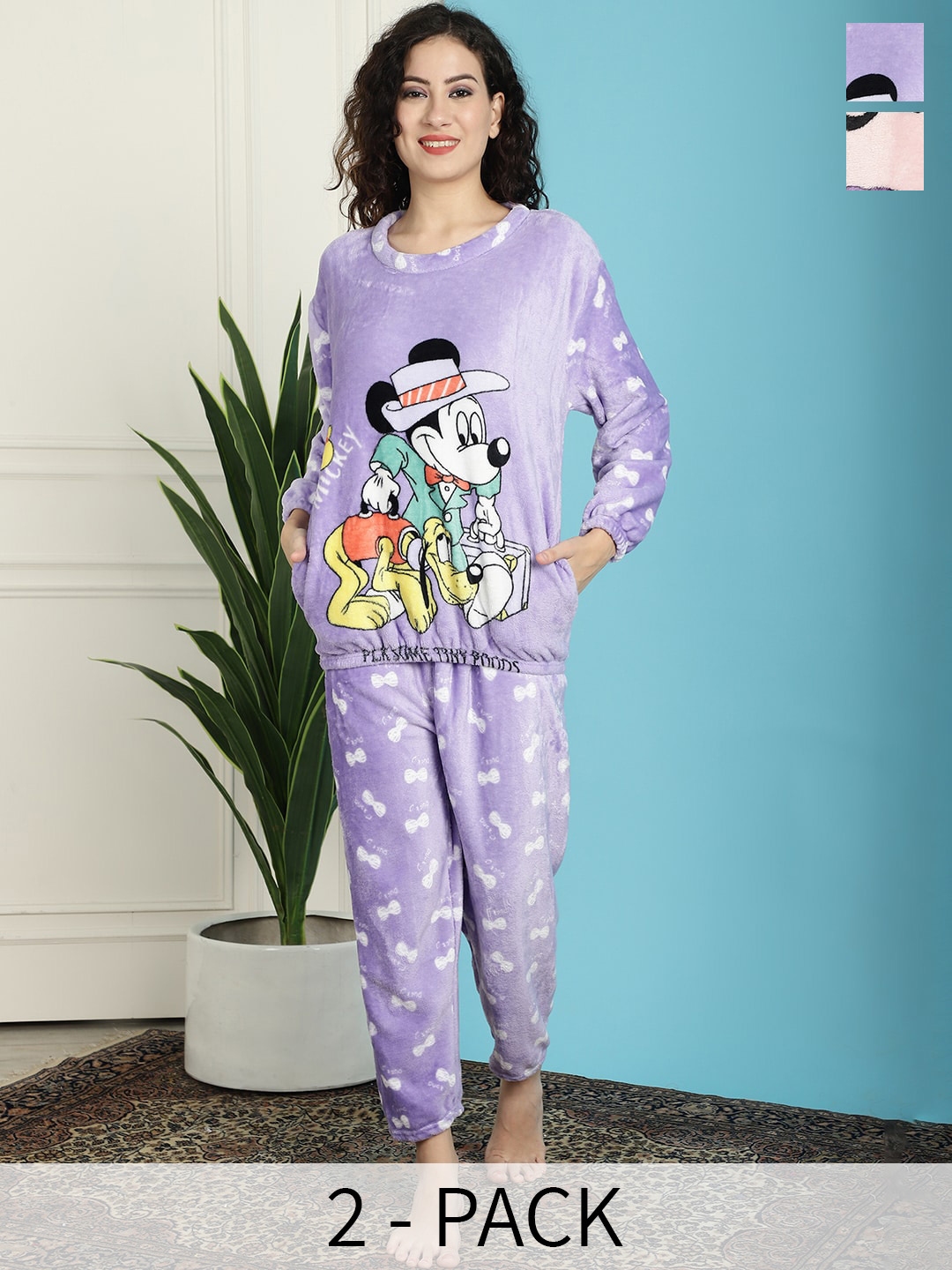 Buy TAG 7 Pack Of 2 Cartoon Characters Printed Night suit Night suits for Women 26168348 Myntra