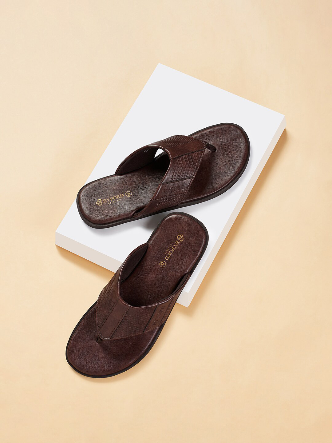BYFORD by Pantaloons Men Textured Comfort Sandals