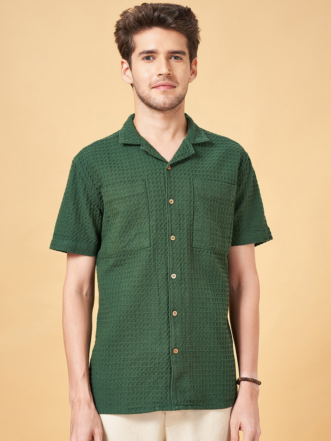 7 Alt by Pantaloons Textured Casual Shirt