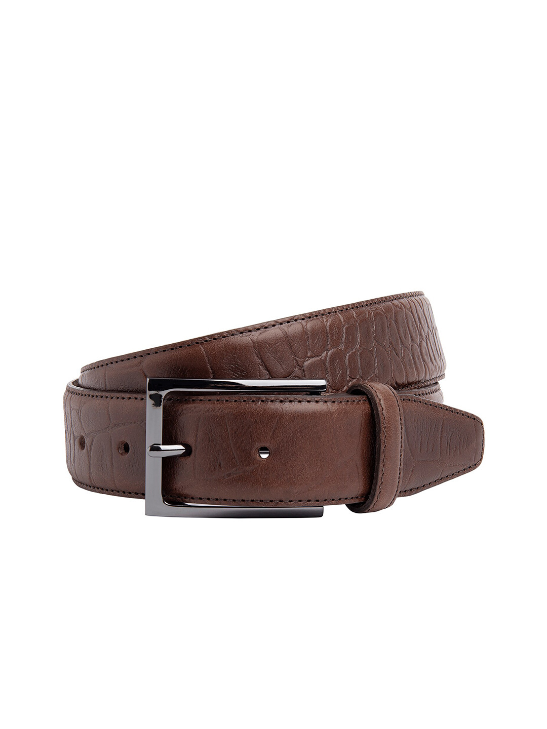 HACKETT LONDON Men Textured Leather Belt