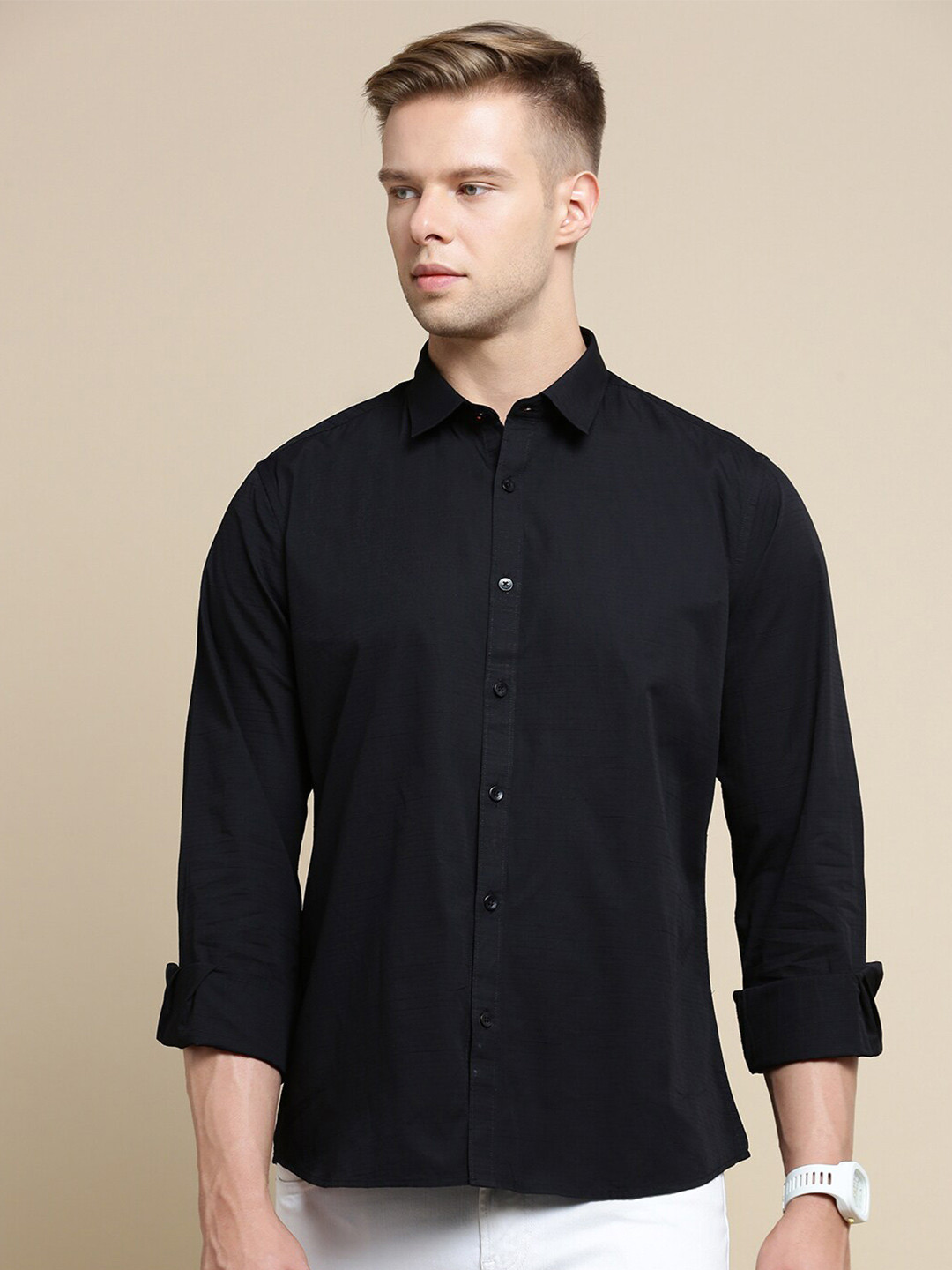 INVICTUS Sport Striped Slim Fit Cotton Shirt