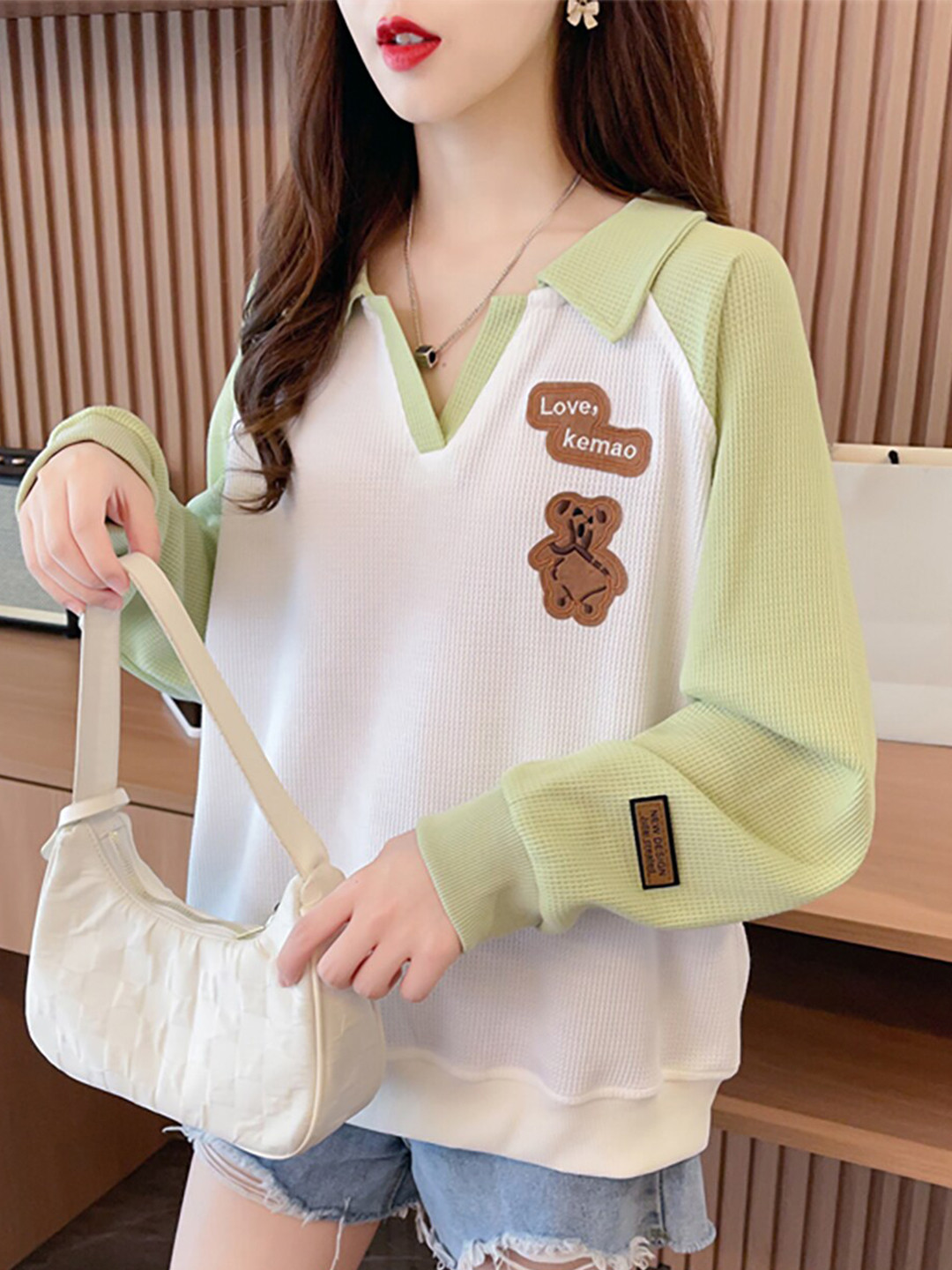 JC Mode Self Design Sweatshirt