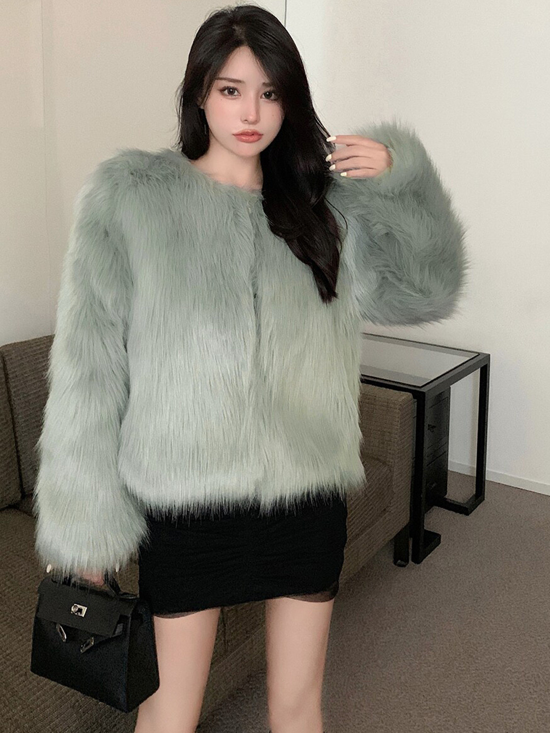 JC Mode Knitted Front Open Sweater