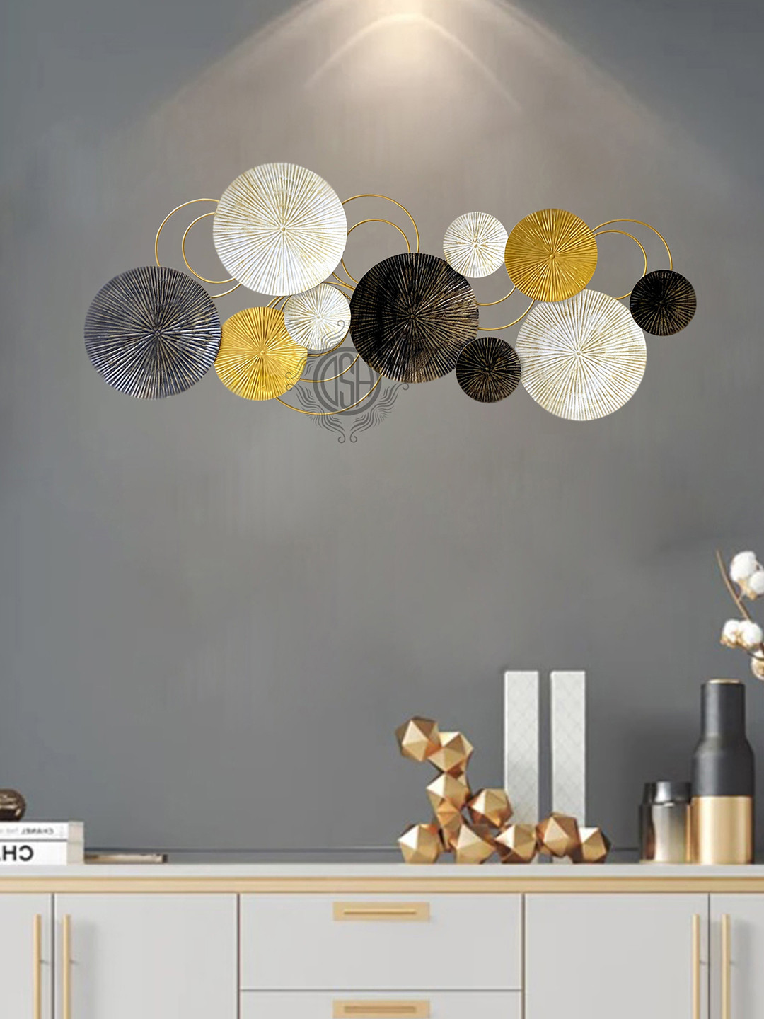 DSH Crafting Your Curiosity Metal Glossy Hanging Hall Wall Hangings-19In