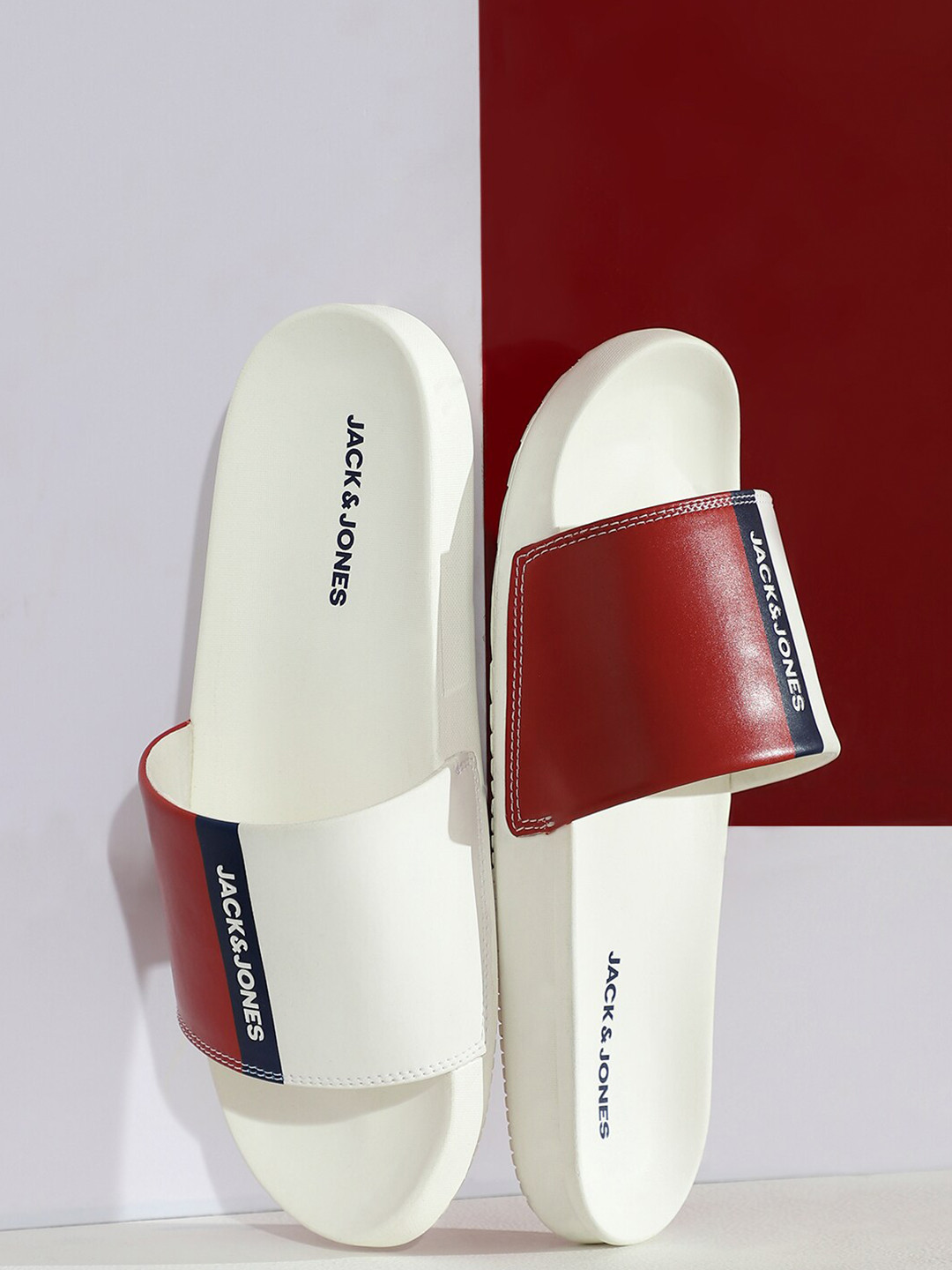 Jack & Jones Men Colourblocked Sliders