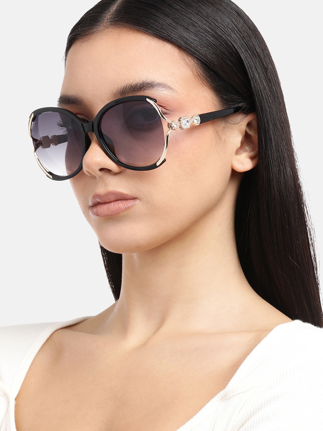 Carlton London Premium Women Oversized Sunglasses with UV Protected Lens CLSW287