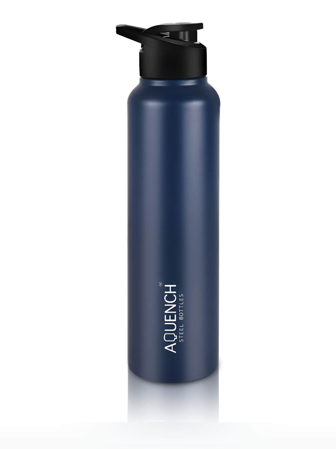 AQUENCH Blue Solid Stainless Steel Spill Proof Sipper - 1L