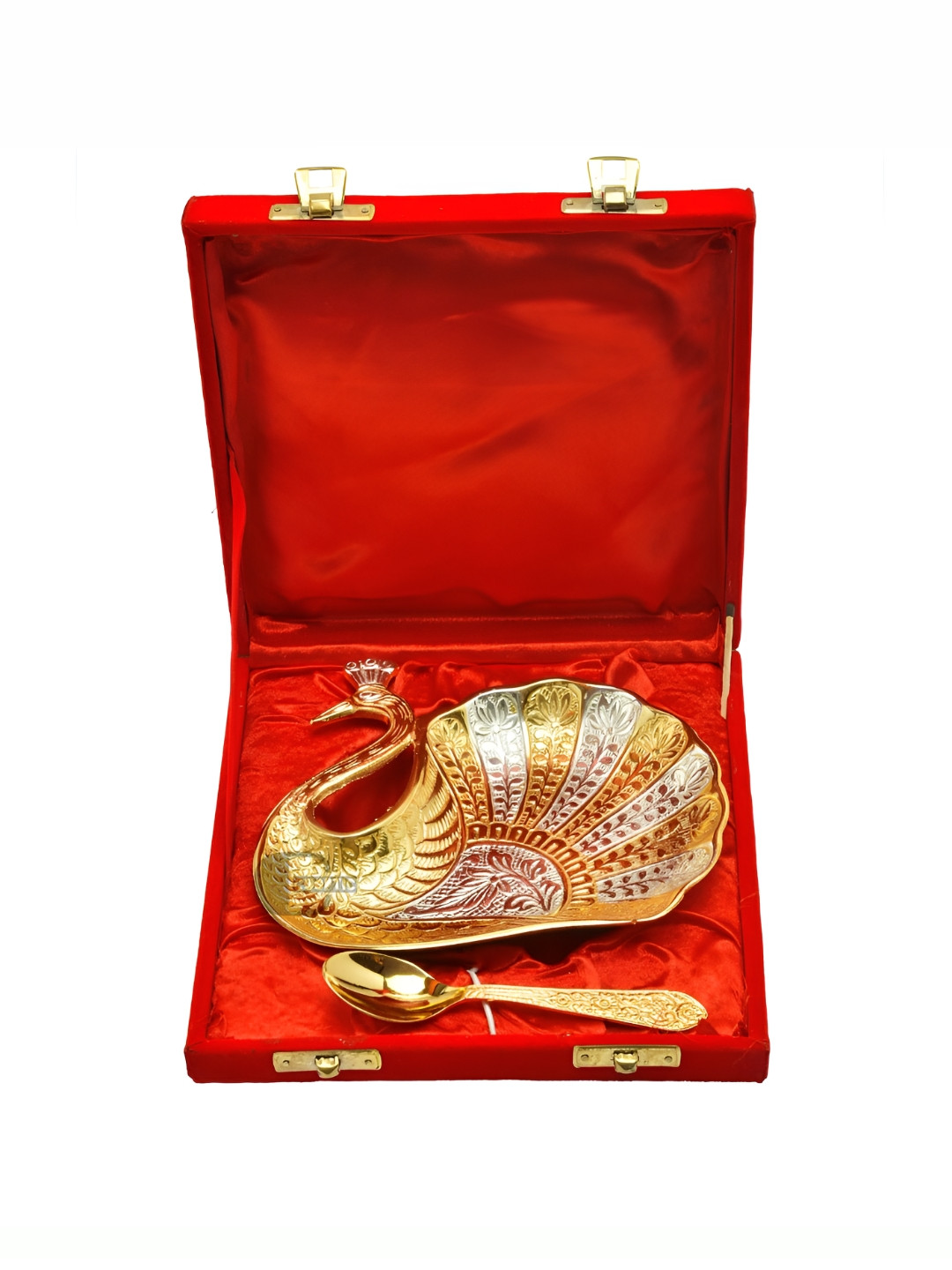 COOPTIC Gold Toned Serving Platter Home Gift Set